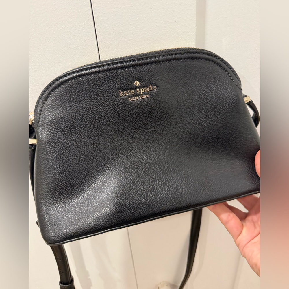 Kate Spade Black Pebbled Crossbody Bag